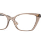 Vogue VO5519 Cat Eye Eyeglasses  2940-Transparent Caramel 54-140-17 - Color Map Brown