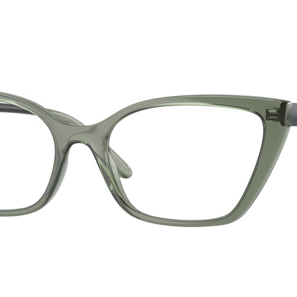 Vogue VO5519 Cat Eye Eyeglasses  3086-Transparent Mallard Green 54-140-17 - Color Map Green