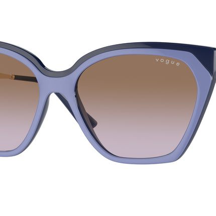 Vogue VO5521S Cat Eye Sunglasses  310268-Top Wisteria/Full Blue 57-140-16 - Color Map Violet