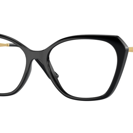 Vogue VO5522 Irregular Eyeglasses  W44-Black 54-140-16 - Color Map Black
