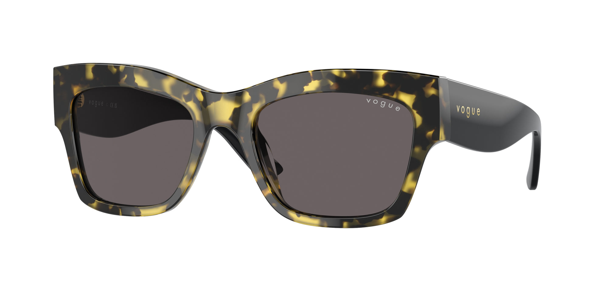 Vogue VO5524S Pillow Sunglasses  309187-Yellow Tortoise 54-140-20 - Color Map Tortoise
