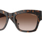 Vogue VO5524S Pillow Sunglasses  W65613-Dark Havana 54-140-20 - Color Map Brown