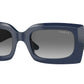Vogue VO5526S Rectangle Sunglasses  309511-Opal Dark Blue 52-135-21 - Color Map Blue