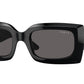 Vogue VO5526S Rectangle Sunglasses  W44/87-Black 52-135-21 - Color Map Black