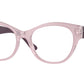 Vogue VO5527F Irregular Eyeglasses  3113-Opal Pink 52-135-17 - Color Map Pink