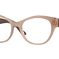 Vogue VO5527 Irregular Eyeglasses  3097-Opal Light Brown 52-135-17 - Color Map Brown