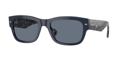 Vogue VO5530S Pillow Sunglasses  23194Y-Full Dark Blue 55-145-20 - Color Map Blue