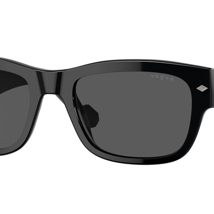 Vogue VO5530S Pillow Sunglasses  W44/87-Black 55-145-20 - Color Map Black