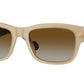 Vogue VO5530S Pillow Sunglasses  W900T5-Opal Beige 55-145-20 - Color Map Brown