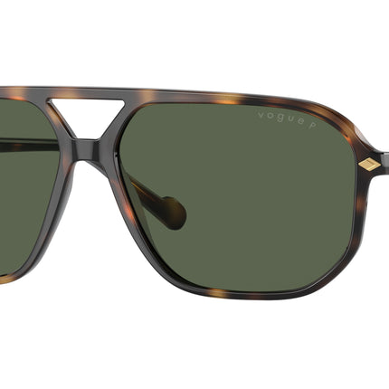 Vogue VO5531S Irregular Sunglasses  27189A-Total Dark Havana 60-145-14 - Color Map Brown