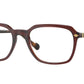 Vogue VO5532 Square Eyeglasses  3110-Transparent Dark Brown 54-145-19 - Color Map Brown