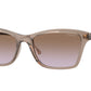 Vogue VO5551S Pillow Sunglasses  294068-Transparent Brown 54-140-17 - Color Map Brown