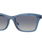 Vogue VO5551S Pillow Sunglasses  30854L-Transparent Blue 54-140-17 - Color Map Blue
