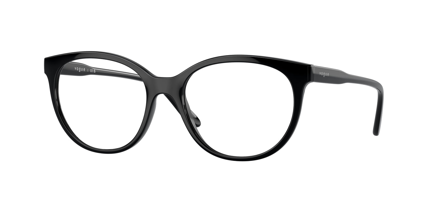 Vogue VO5552F Phantos Eyeglasses  W44-Black 53-140-17 - Color Map Black