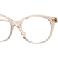 Vogue VO5552 Phantos Eyeglasses  2884-Transparent Beige 53-140-17 - Color Map Brown