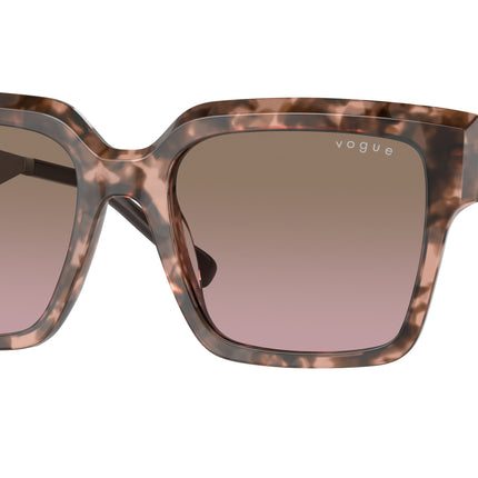 Vogue VO5553S Square Sunglasses  314514-Rose Tortoise 54-140-19 - Color Map Pink