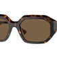 Vogue VO5554S Irregular Sunglasses  W65673-Dark Havana 54-140-18 - Color Map Brown