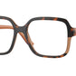 Vogue VO5555F Square Eyeglasses  3157-Top Havana/Transparent Brown 54-140-17 - Color Map Brown