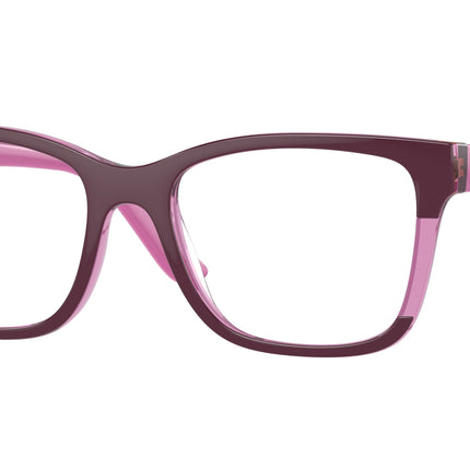 Vogue VO5556F Rectangle Eyeglasses  2084-Top Purple/Transparent Purple 53-140-18 - Color Map Violet