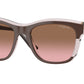 Vogue VO5557S Pillow Sunglasses  313614-Brown/Transparent Rose Glitter 54-140-19 - Color Map Brown