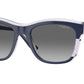 Vogue VO5557S Pillow Sunglasses  313711-Blue/Transparent Lilac Glitter 54-140-19 - Color Map Blue