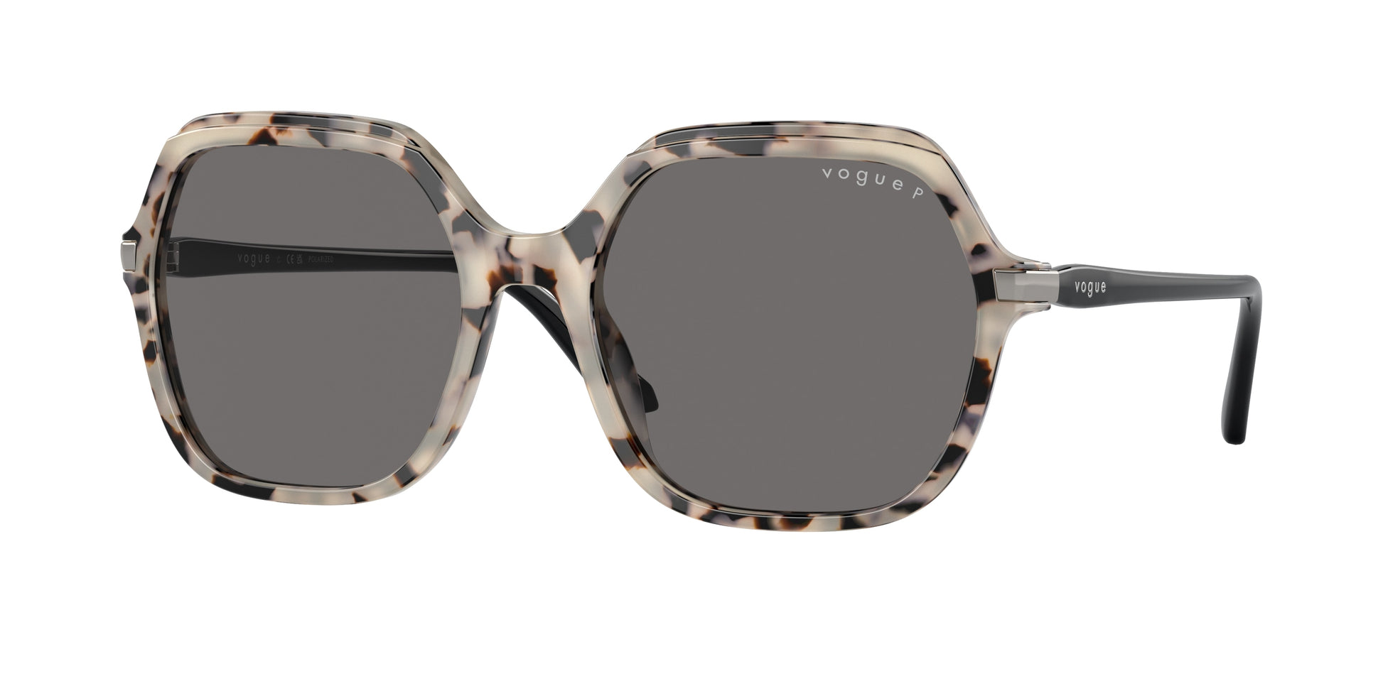 Vogue VO5561S Square Sunglasses  307681-Ivory Tortoise 56-140-19 - Color Map Tortoise