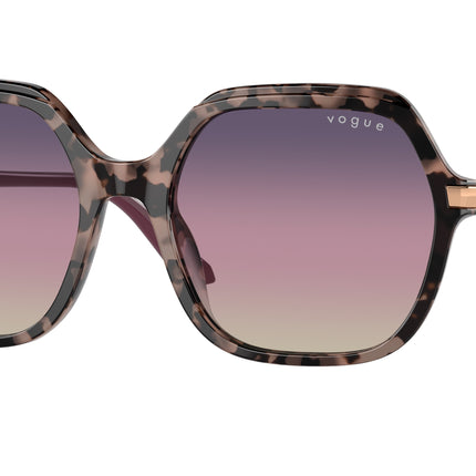 Vogue VO5561S Square Sunglasses  3150U6-Pink Tortoise 56-140-19 - Color Map Tortoise