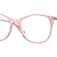 Vogue VO5562 Phantos Eyeglasses  2939-Transparent Pink 54-140-17 - Color Map Pink
