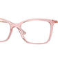Vogue VO5563 Butterfly Eyeglasses  2939-Transparent Pink 53-140-17 - Color Map Pink