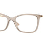 Vogue VO5563 Butterfly Eyeglasses  2990-Transparent Caramel 53-140-17 - Color Map Brown