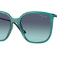 Vogue VO5564S Square Sunglasses  31204S-Transparent Petroleum 54-140-17 - Color Map Green