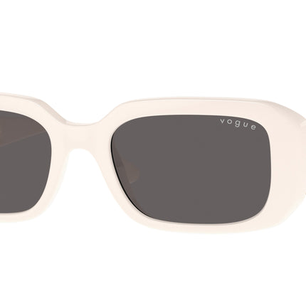 Vogue VO5565S Pillow Sunglasses  312487-Full Ivory 53-135-19 - Color Map White