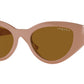 Vogue VO5566S Cat Eye Sunglasses  312183-Full Beige 52-135-20 - Color Map Beige