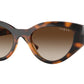 Vogue VO5566S Cat Eye Sunglasses  W65613-Dark Havana 52-135-20 - Color Map Brown