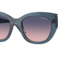 Vogue VO5567S Butterfly Sunglasses  2764I6-Transparent Blue 52-135-20 - Color Map Blue
