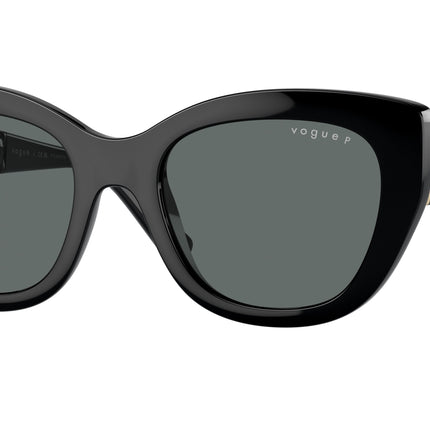 Vogue VO5567S Butterfly Sunglasses  W44/81-Black 52-135-20 - Color Map Black