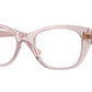 Vogue VO5569 Cat Eye Eyeglasses  2942-Transparent Pink 53-135-19 - Color Map Pink