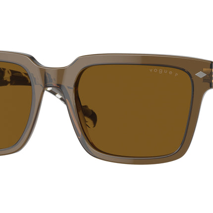 Vogue VO5573S Pillow Sunglasses  314483-Transparent Olive Green 55-145-20 - Color Map Green