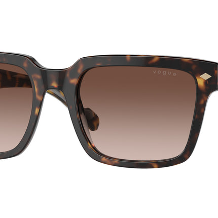 Vogue VO5573S Pillow Sunglasses  W65613-Dark Havana 55-145-20 - Color Map Brown