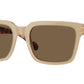 Vogue VO5573S Pillow Sunglasses  W90073-Opal Beige 55-145-20 - Color Map Brown