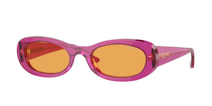 Vogue VO5582S Oval Sunglasses  3165/7-Transparent Violet 53-140-20 - Color Map Violet