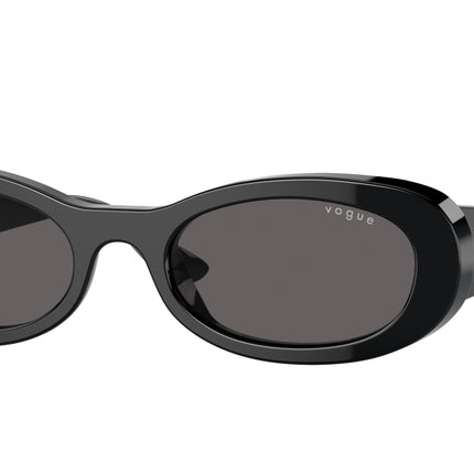 Vogue VO5582S Oval Sunglasses  W44/87-Black 53-140-20 - Color Map Black