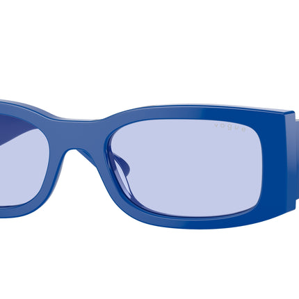 Vogue VO5584S Rectangle Sunglasses  31621A-Full Blue 53-140-19 - Color Map Blue