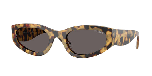 Vogue VO5585S Irregular Sunglasses  260587-Yellow Tortoise 54-140-22 - Color Map Tortoise