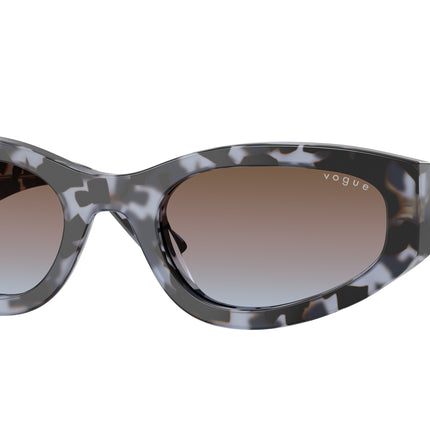 Vogue VO5585S Irregular Sunglasses  314748-Blue Tortoise 54-140-22 - Color Map Blue