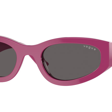 Vogue VO5585S Irregular Sunglasses  316087-Full Fuchsia 54-140-22 - Color Map Pink