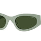 Vogue VO5585S Irregular Sunglasses  316171-Full Light Green 54-140-22 - Color Map Green