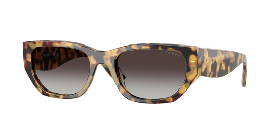 Vogue VO5586S Rectangle Sunglasses  26058G-Yellow Tortoise 53-140-19 - Color Map Tortoise