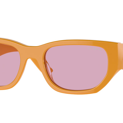 Vogue VO5586S Rectangle Sunglasses  315976-Full Ocher 53-140-19 - Color Map Yellow