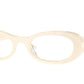 Vogue VO5596 Oval Eyeglasses  3167-Full Ivory 53-140-20 - Color Map White